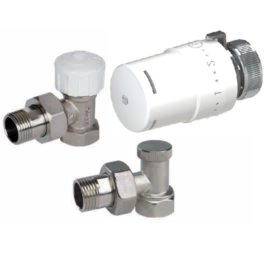 Краны для радиаторов термостатические КОМПЛЕКТ